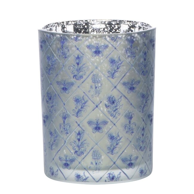 Mars & More Theelichthouder delfts blauw medium 12cm