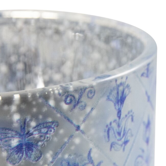 Mars & More Theelichthouder delfts blauw medium 12cm