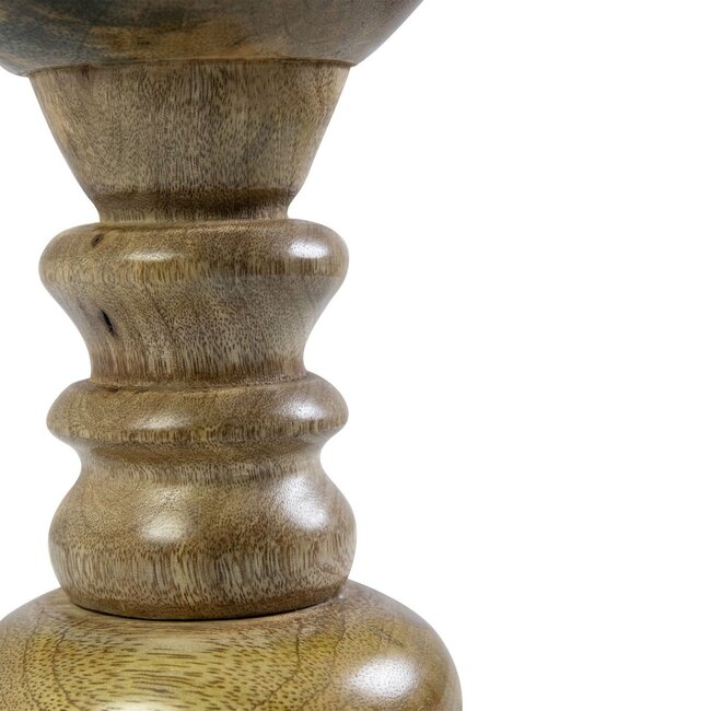 Mars & More Kandelaar mango hout ringen 15cm