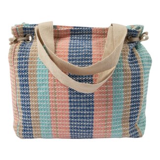 Mars & More Reistas Waffle blauw 35x35x15cm