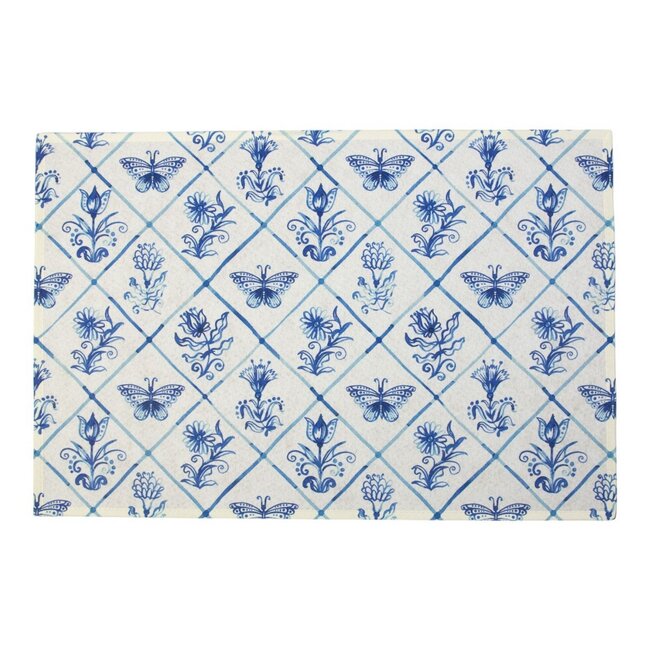 Mars & More Deurmat Delfts blauw 75x50cm