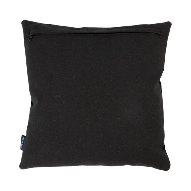 Mars & More kussen koe uni zwart 45x45cm