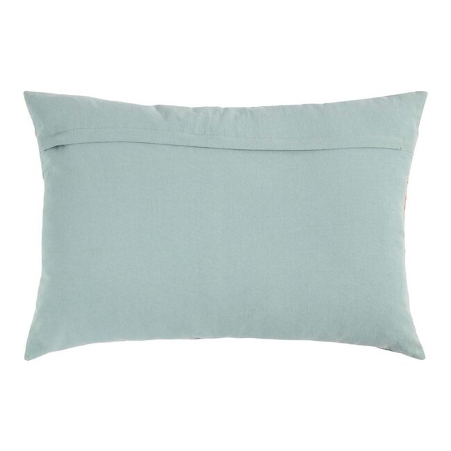 Mars & More Kussen geborduurd zazi blauw oranje 40x60