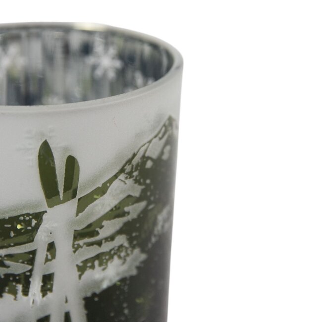 Mars & More Theelichthouder skigroen klein 8cm