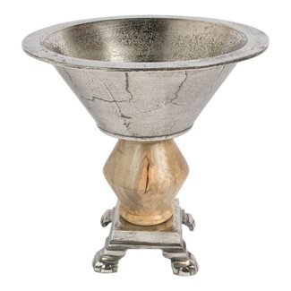 Mars & More Wijnkoeler zilver hout h38,5 d38