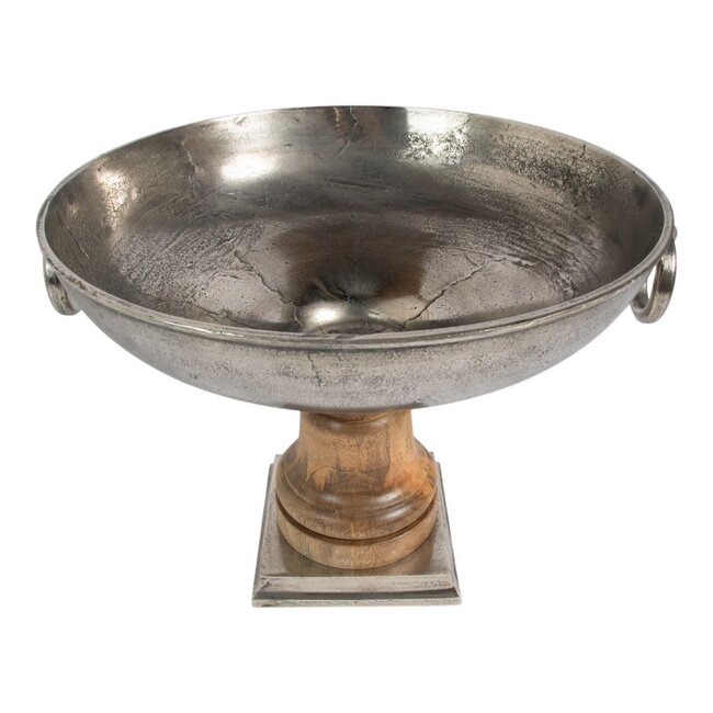 Mars & More Wijnkoeler zilver hout h40 d48,5