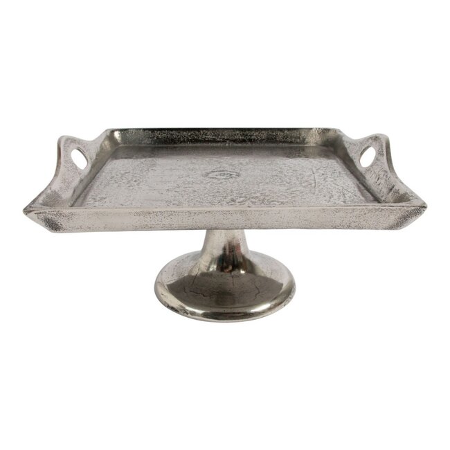 Mars & More Dienblad op voet zilver h20 34,5x34,5