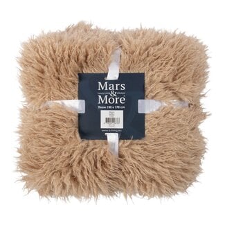 Mars & More plaid tibetaans lam beige 130x170cm