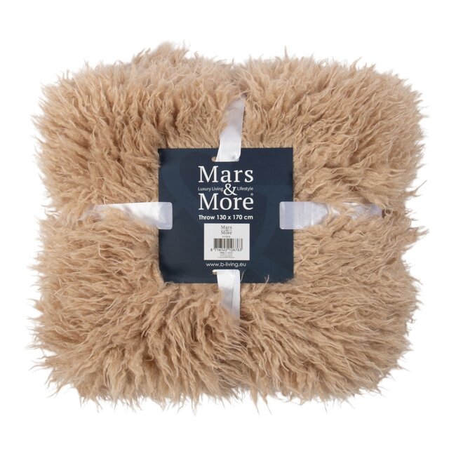 Mars & More plaid tibetaans lam beige 130x170cm