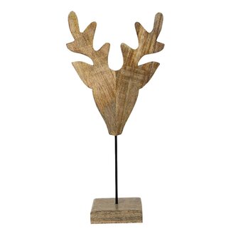 Mars & More staand hert mango hout h60 d15x26cm