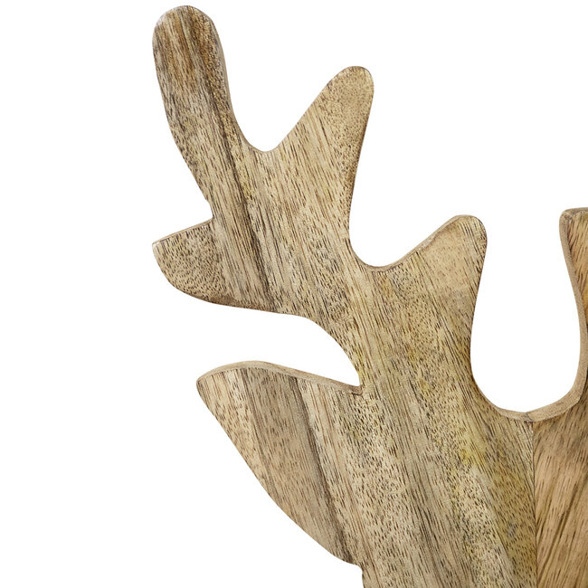 Mars & More staand hert mango hout h60 d15x26cm