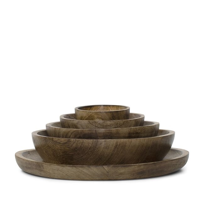 Mars & More Schaal Mango hout 25x25x5cm