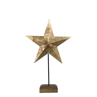Mars & More staande ster goud 27cm*