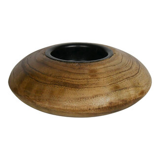 Mars & More windlicht mango hout 11x11x4cm