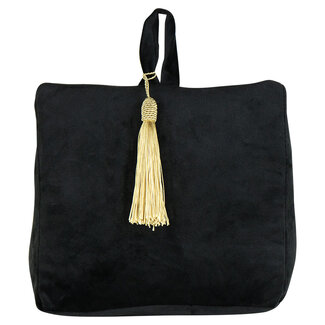 Mars & More deurstopper fluweel zwart 18cm