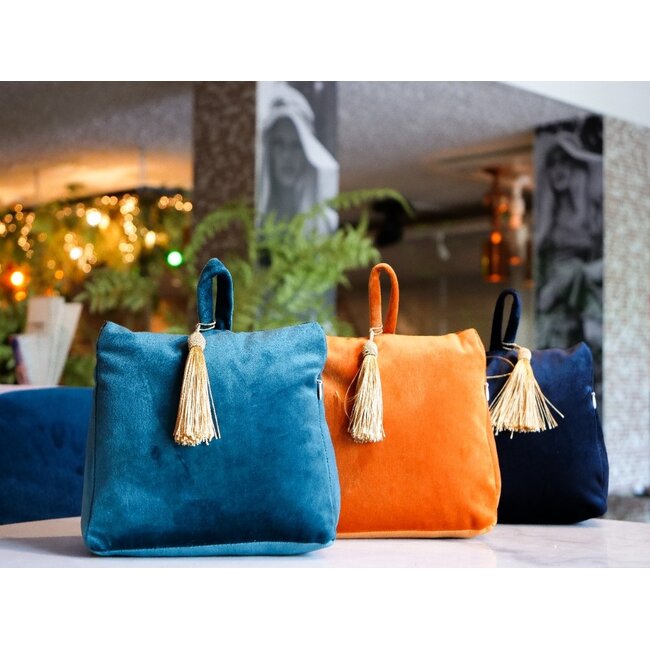 Mars & More deurstopper fluweel petrol 18cm