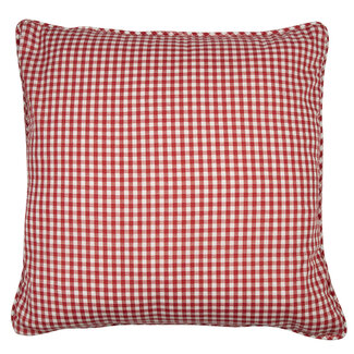 Mars & More kussen katoen rood ruit 55x55cm