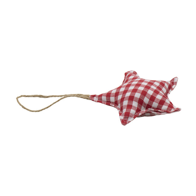 Mars & More hanger katoen ster rood 16cm