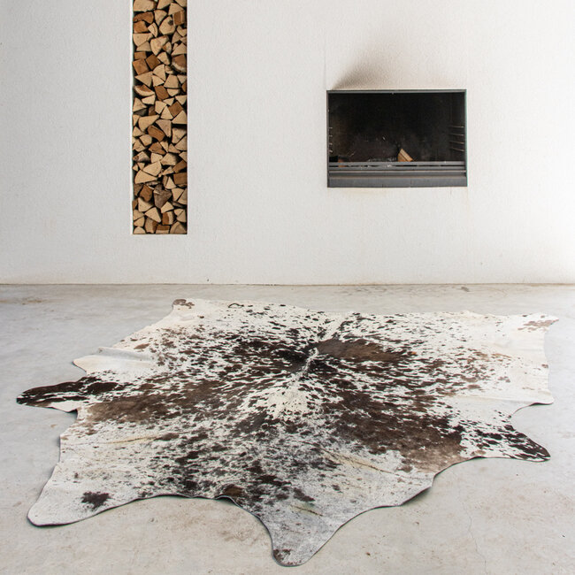 Mars & More vloerkleed koe spikkel bruin 250cm