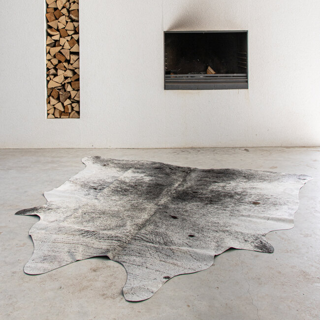 Mars & More vloerkleed koe spikkel zwart 250cm