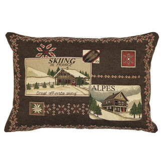 Mars & More gobelin kussen alpen alpes 30x45cm