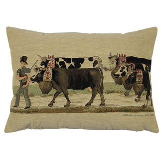 Mars & More gobelin kussen almabtrieb koebel 30x45cm