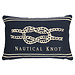 Mars & More gobelin kussen navy platte knoop 30x45cm*