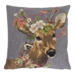 Mars & More gobelin kussen bloemen klein hert 45x45cm