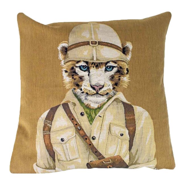 Mars & More gobelin kussen safari panter 45x45cm*