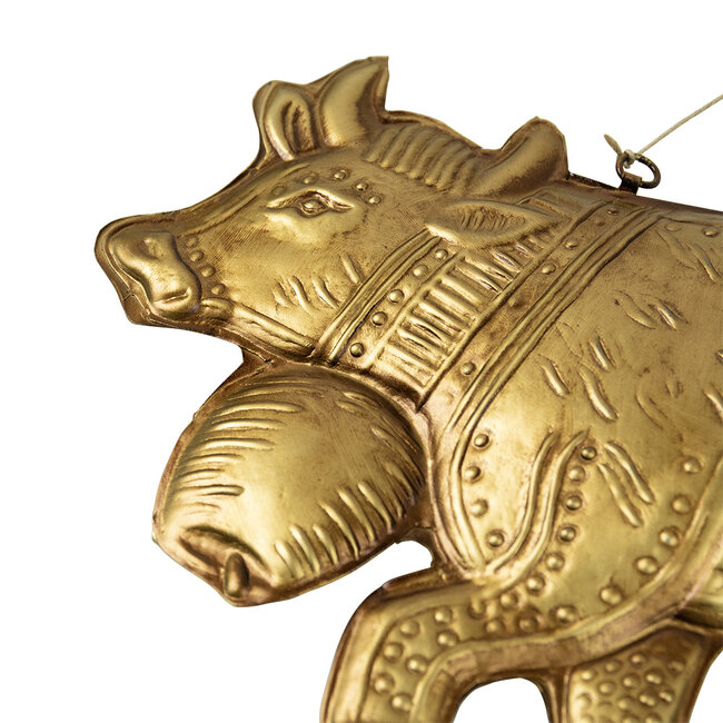 Mars & More hanger ijzer koe goud 27cm