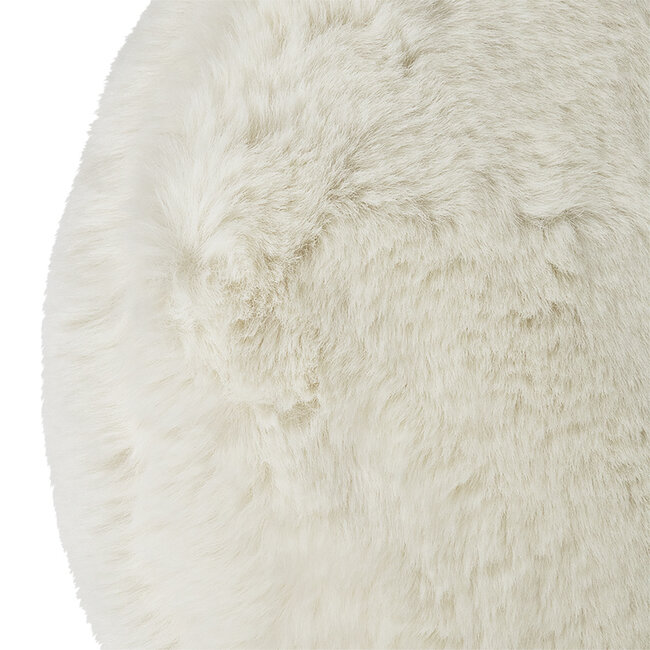 Mars & More poef teddy glad gebroken wit dia 40cm