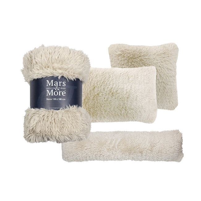 Mars & More tochtkussen beer beige 20x90cm