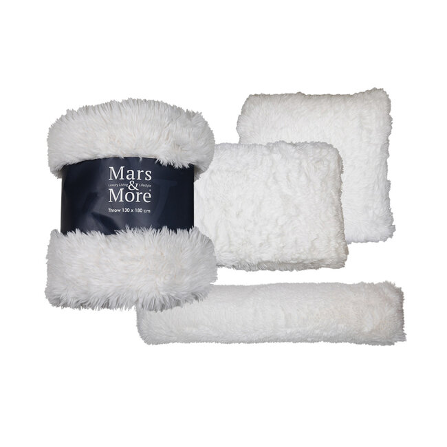 Mars & More tochtkussen beer wit 20x90cm