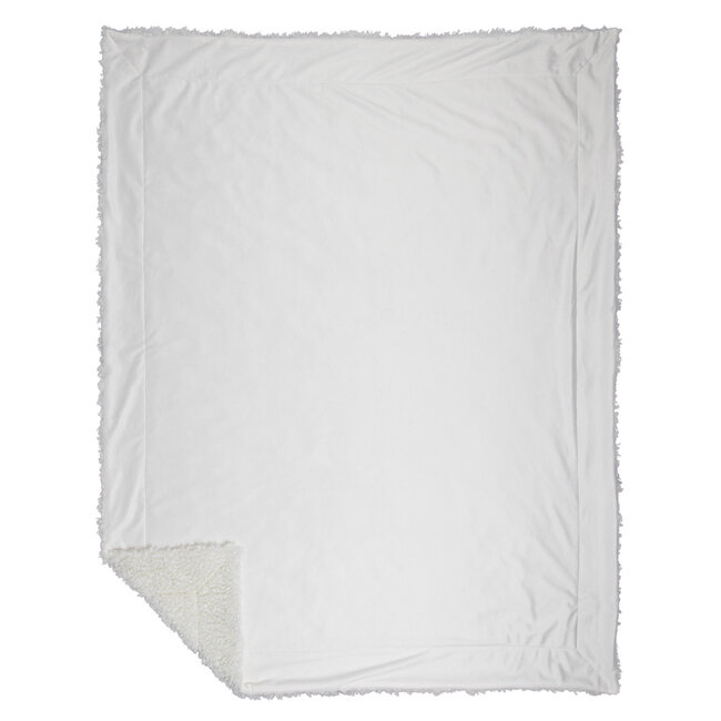 Mars & More plaid teddy krul wit 130x180cm