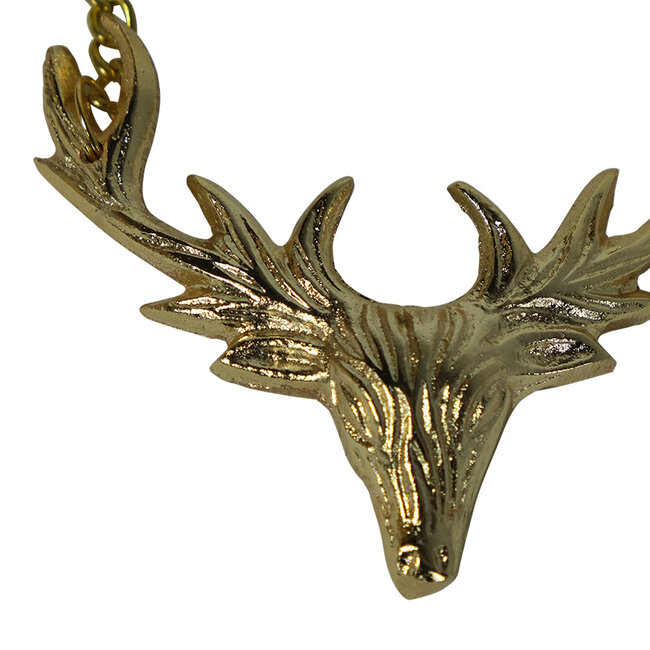 Mars & More flessenketting hert champagne goud