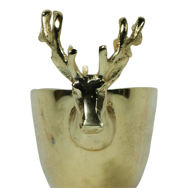 Mars & More schaal ovaal hert champagne goud 68cm