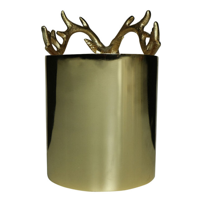 Mars & More wijnkoeler hert half champagne goud small