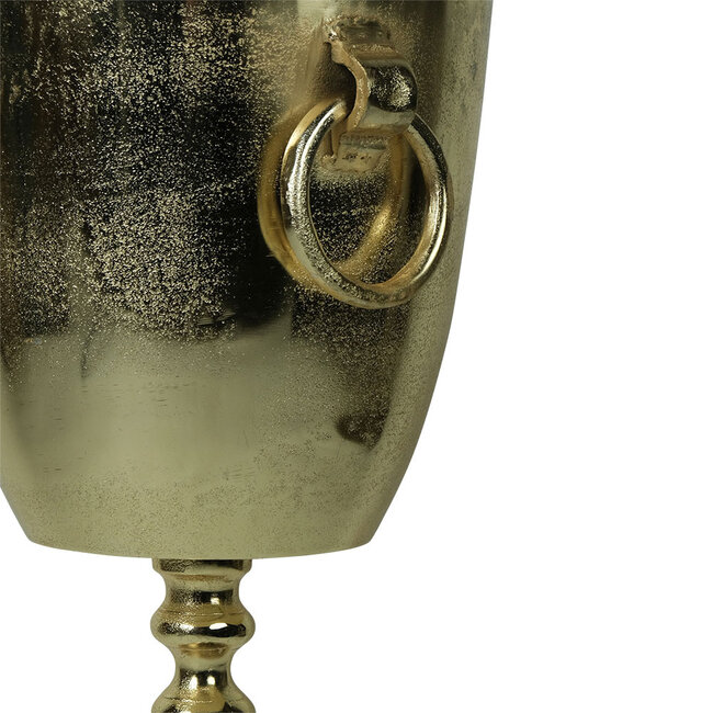 Mars & More wijnkoeler op poot champagne goud 31X12X10cm