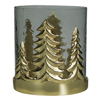 Mars & More windlicht hert champagne goud small