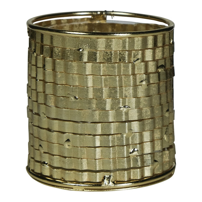 Mars & More windlicht metaal champagne goud c