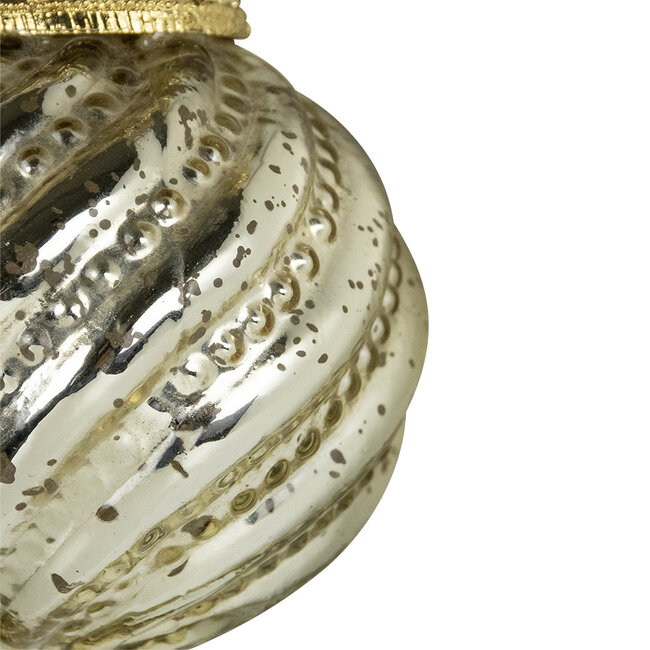 Mars & More decoratie bal gewei goud 8cm