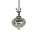 Mars & More decoratie bal gewei zilver 10cm