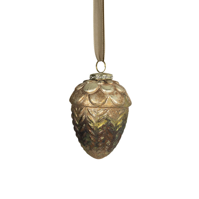 Mars & More decoratie eikel antiek groen 11cm