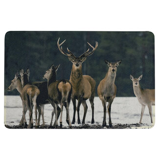 Mars & More deurmat sneeuw roedel herten 75x50cm