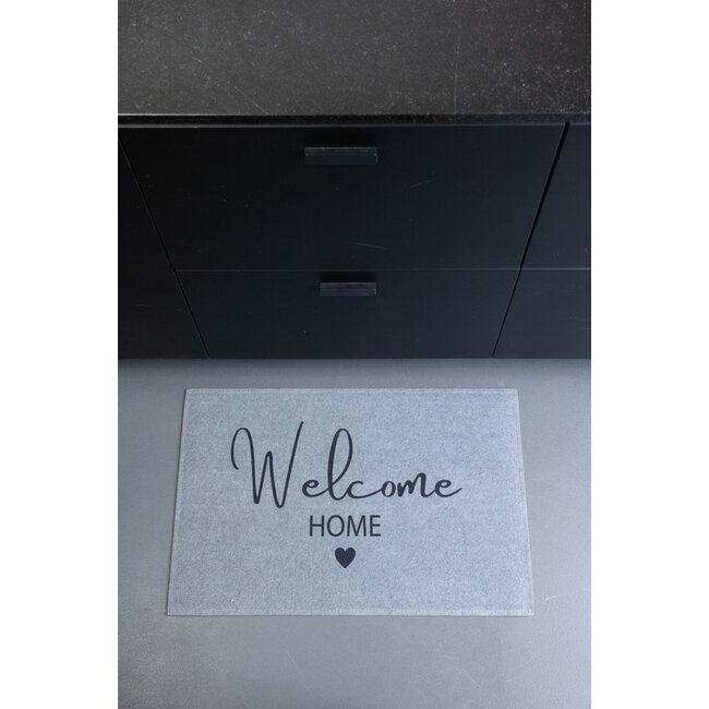 Mars & More deurmat welcome home grijs 75x50cm
