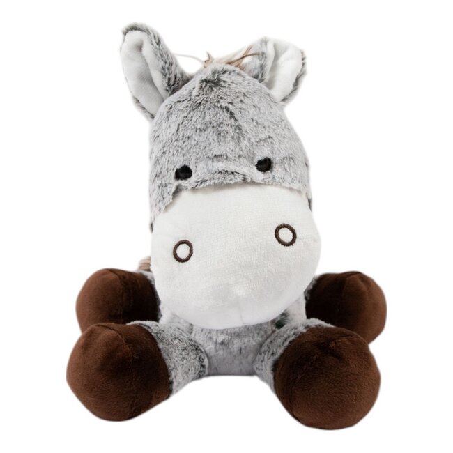 Mars & More Knuffel Grijze ezel Buzz groot 28cm