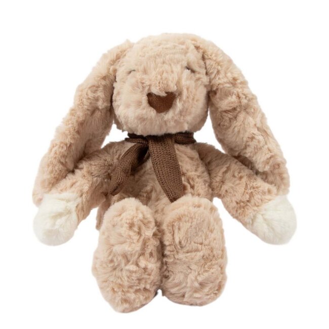 Mars & More Knuffel Beige konijn Jojo sjaal middel 25cm