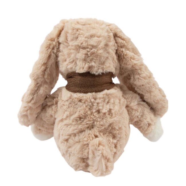Mars & More Knuffel Beige konijn Jojo sjaal middel 25cm