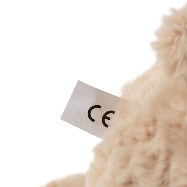 Mars & More Knuffel Beige konijn Jojo sjaal middel 25cm