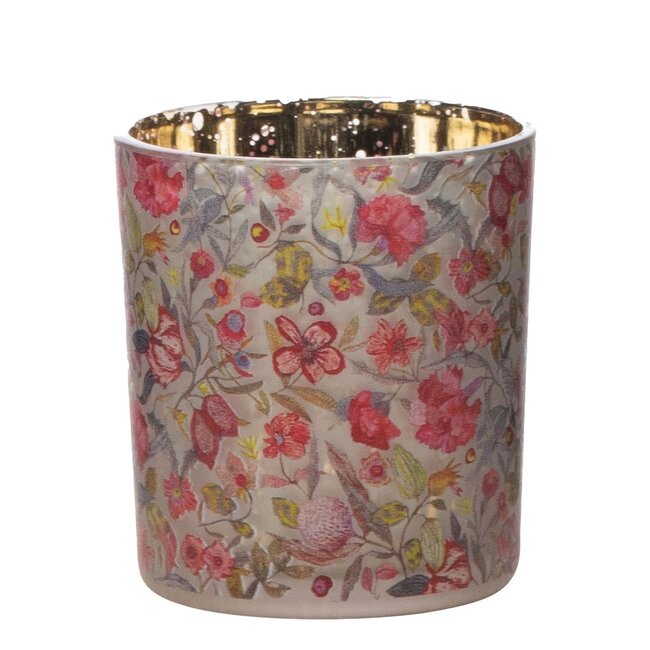 Mars & More Theelichthouder zara bloemen klein 8 cm